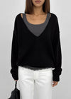 [MADE] Roadcle Deep V-Neck Loose Fit Knit