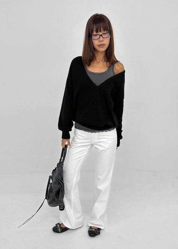 Turang Low Lyocell Cotton Wide Bootcut Pants