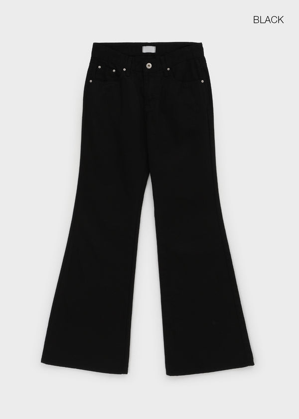 Turang Low Lyocell Cotton Wide Bootcut Pants