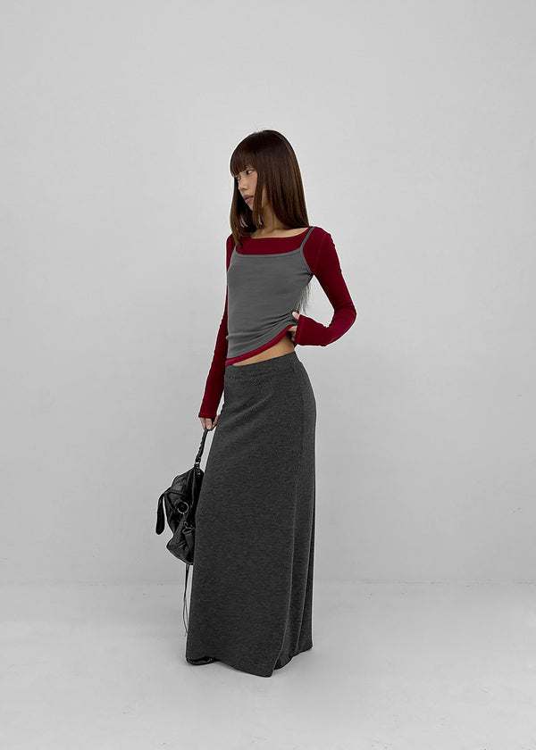 [MADE] Libra Stitch Fleece-Lined U-Neck Long Sleeve Tee (Available as a set)