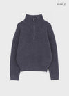 [MADE] Posie Half Knit Zip-up