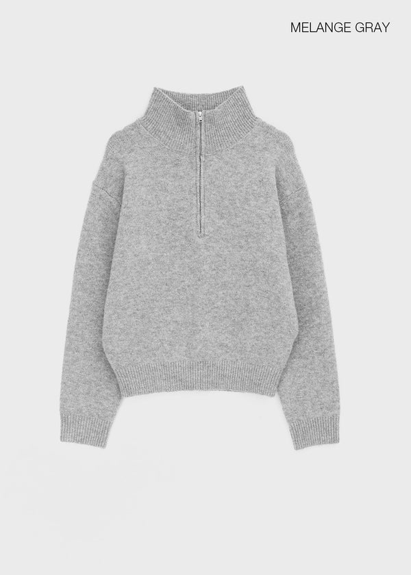 [MADE] Posie Half Knit Zip-up