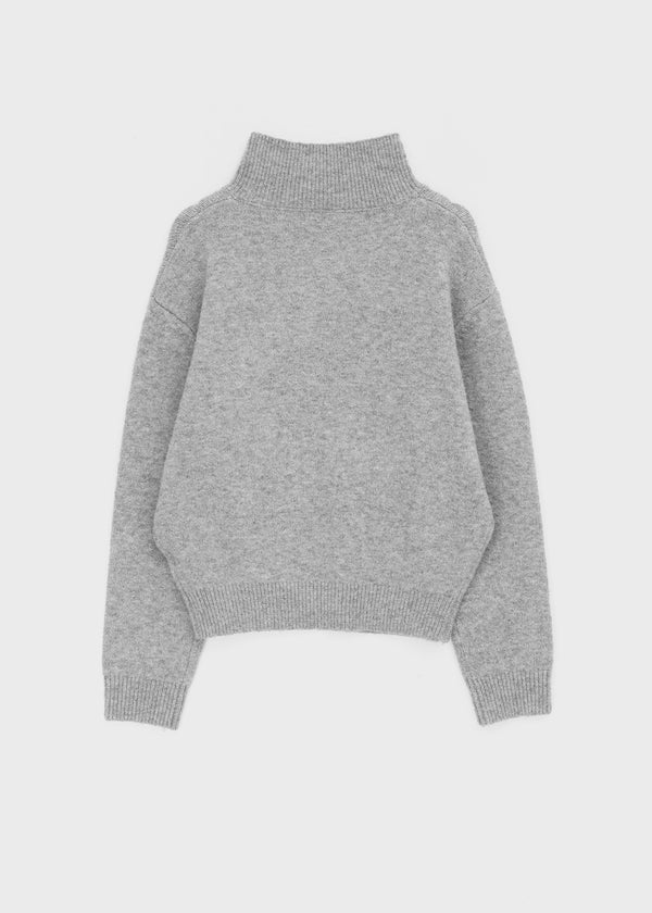 [MADE] Posie Half Knit Zip-up