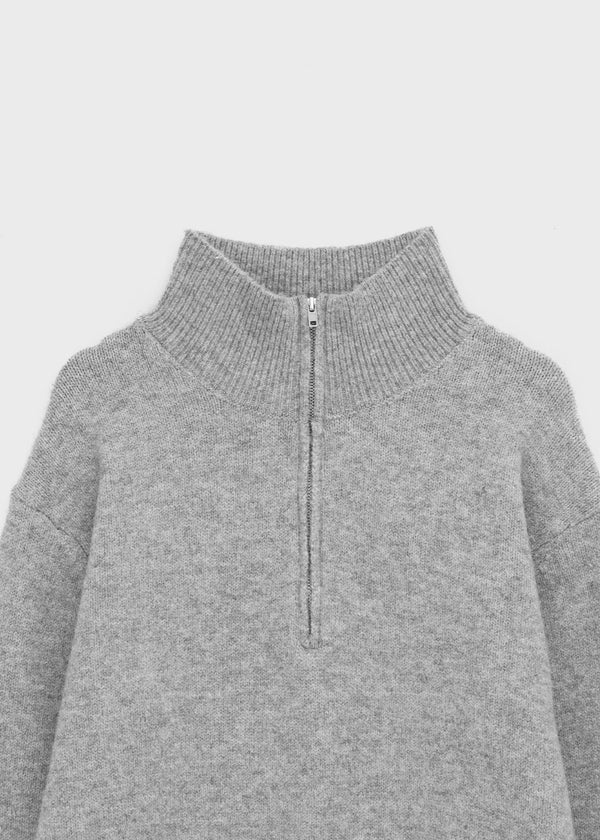 [MADE] Posie Half Knit Zip-up