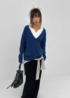 [MADE] Roadcle Deep V-Neck Loose Fit Knit