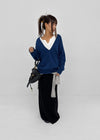 [MADE] Roadcle Deep V-Neck Loose Fit Knit