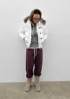 [MADE] Vanity Fur-Trimmed Wellon Crop Padded Jacket