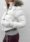 [MADE] Vanity Fur-Trimmed Wellon Crop Padded Jacket