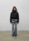 [MADE] Vanity Fur-Trimmed Wellon Crop Padded Jacket