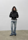 [MADE] Vanity Fur-Trimmed Wellon Crop Padded Jacket