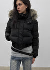 [MADE] Vanity Fur-Trimmed Wellon Crop Padded Jacket