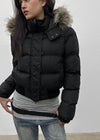 [MADE] Vanity Fur-Trimmed Wellon Crop Padded Jacket