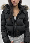 [MADE] Vanity Fur-Trimmed Wellon Crop Padded Jacket