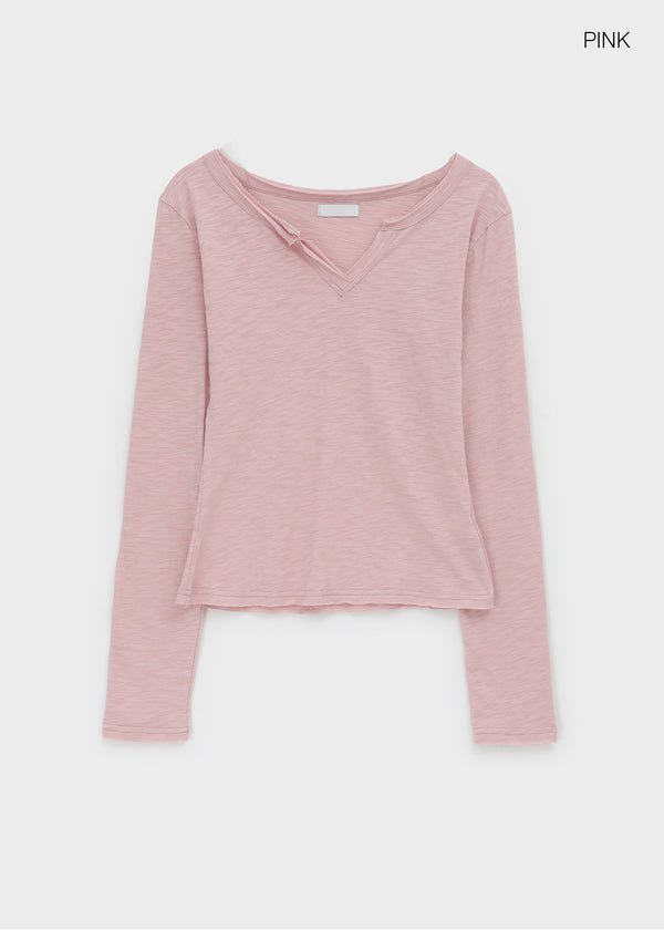 Nillkin Vintage Slit Slub Long Sleeve Tee