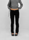 Cursut Corduroy Cargo Low Slim Pants