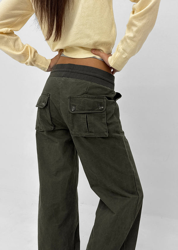 [MADE] Trove Washed Cotton Elastic Waist Pants