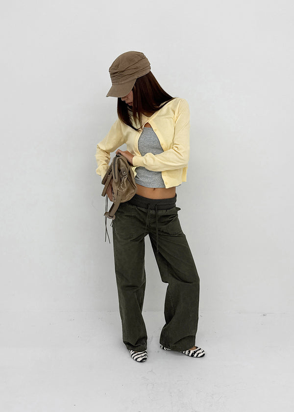 [MADE] Trove Washed Cotton Elastic Waist Pants