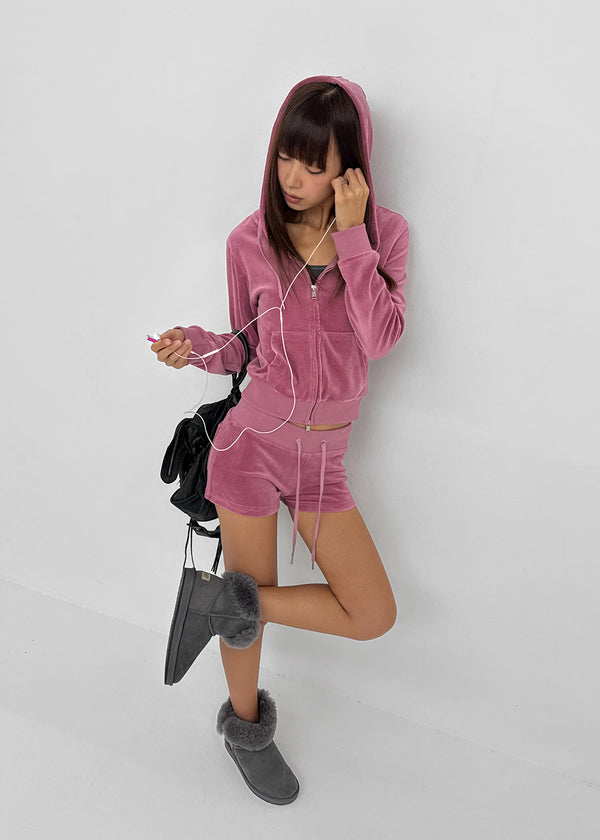 [MADE] Toddler Velour Slim Zip-up Hoodie