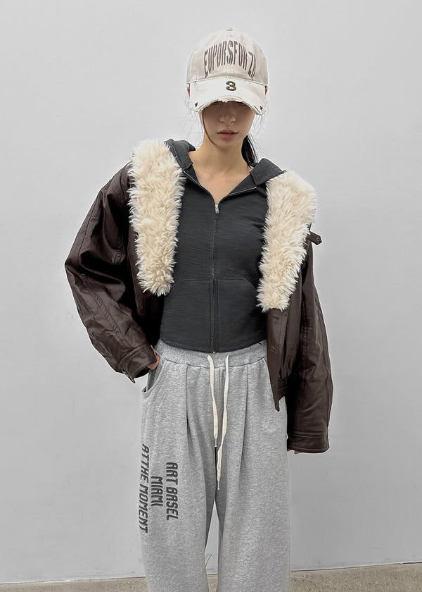 [MADE] Fuzz Slub Vintage Zip-up Hoodie
