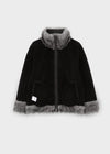 [MADE] Shonikle Leather Fur-Trimmed Half Coat