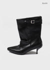 Muir stiletto heel mid-calf boots