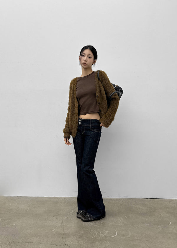 Teddy Loose Fit Fur Cardigan