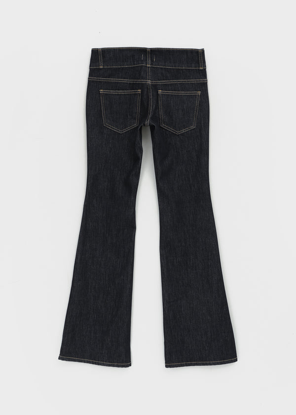 Lloyd Two-Button Raw Denim Bootcut Pants