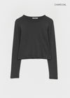 [MADE] Milky Fleece-lined Round Long Sleeve Tee
