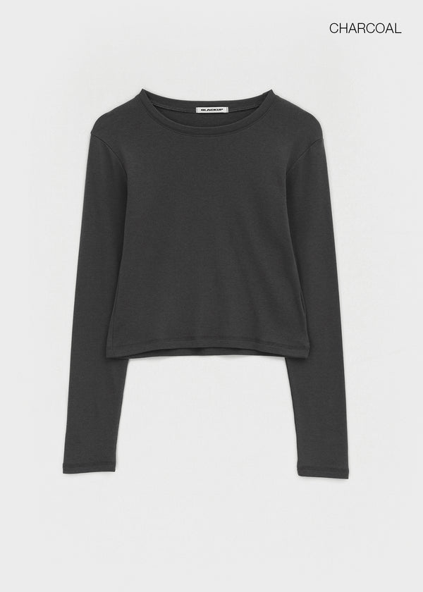 [MADE] Milky Fleece-lined Round Long Sleeve Tee