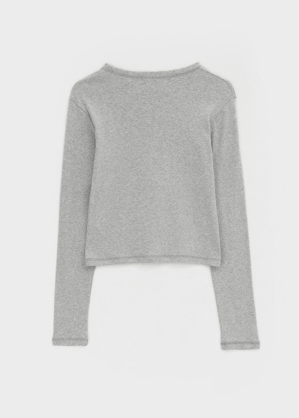 [MADE] Milky Fleece-lined Round Long Sleeve Tee