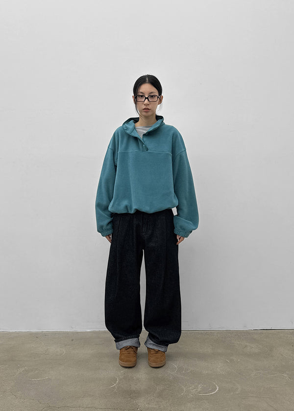 (UNISEX) Swood Wide Raw Denim Pants