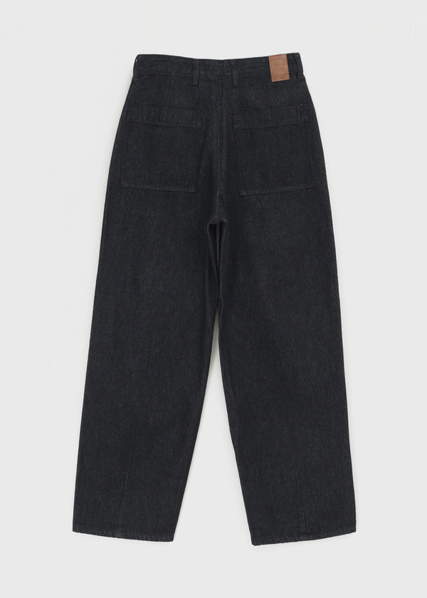 (UNISEX) Swood Wide Raw Denim Pants