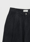 (UNISEX) Swood Wide Raw Denim Pants