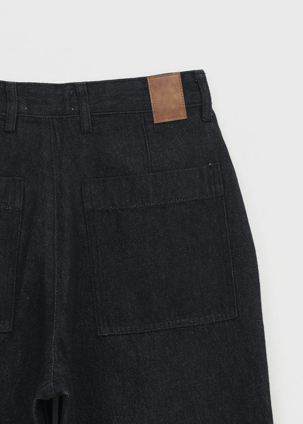 (UNISEX) Swood Wide Raw Denim Pants