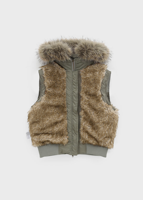 [MADE] Vanity Fur-Trimmed Wellon Padded Vest