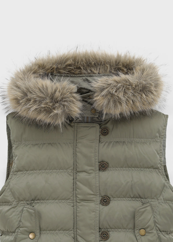 [MADE] Vanity Fur-Trimmed Wellon Padded Vest