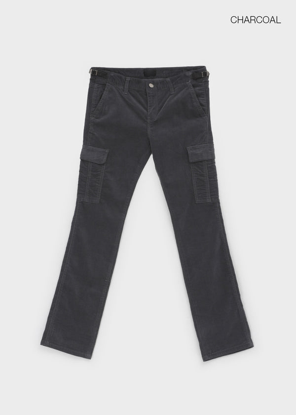 Cursut Corduroy Cargo Low Slim Pants