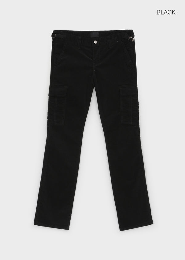 Cursut Corduroy Cargo Low Slim Pants