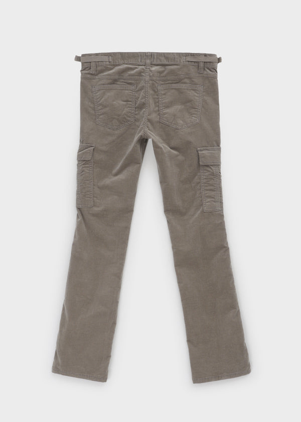 Cursut Corduroy Cargo Low Slim Pants