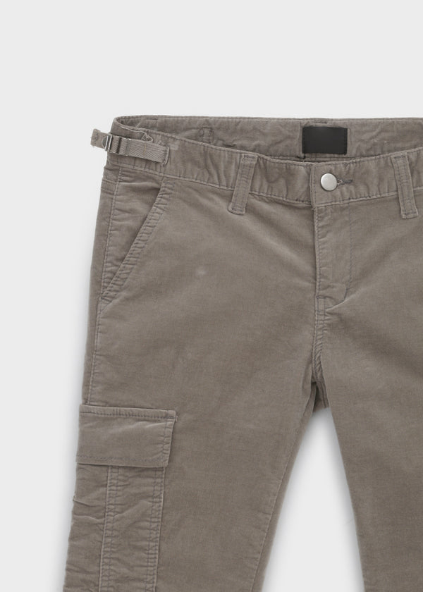 Cursut Corduroy Cargo Low Slim Pants