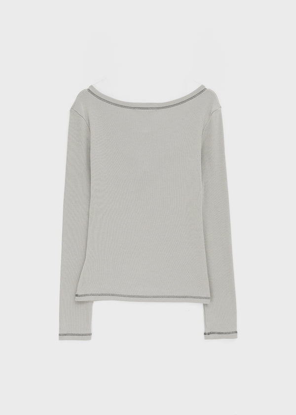 [MADE] Hayes Button Long Sleeve Tee