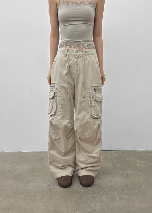 (UNISEX) Ketin Zipper Cargo Pants