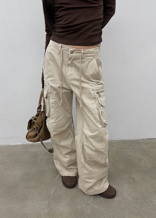(UNISEX) Ketin Zipper Cargo Pants