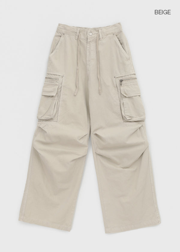 (UNISEX) Ketin Zipper Cargo Pants