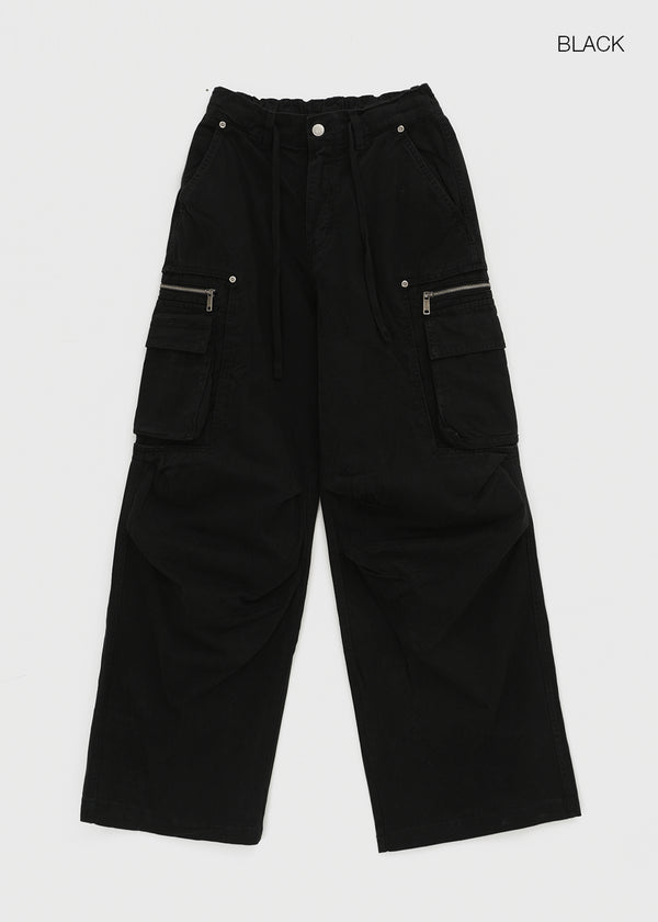 (UNISEX) Ketin Zipper Cargo Pants