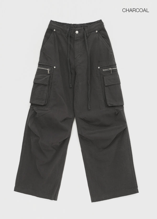 (UNISEX) Ketin Zipper Cargo Pants