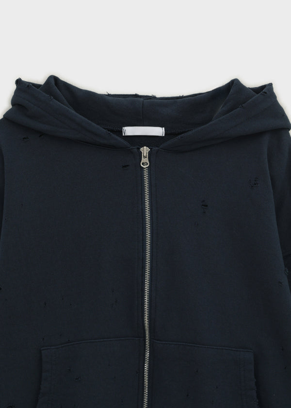 Hoshi Damaged Zip-up Hoodie