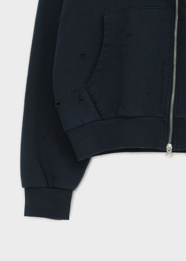 Hoshi Damaged Zip-up Hoodie