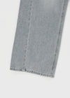 Rare washed wide denim pants
