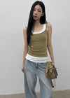 [MADE] Libra Stitch Fleece-Lined Strap Sleeveless (Available as a set)